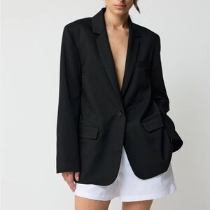 Almina Concept Oversized Tencel Blazer - Black, Small, Like New Condition
